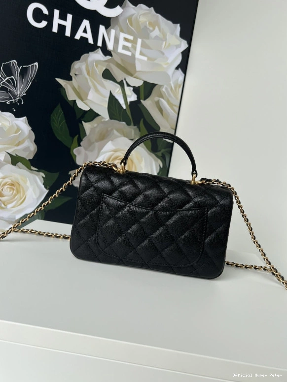 HyperPeter WITH FLAP TOP BAG CHANEL HANDLE-20*12*6cm 0715